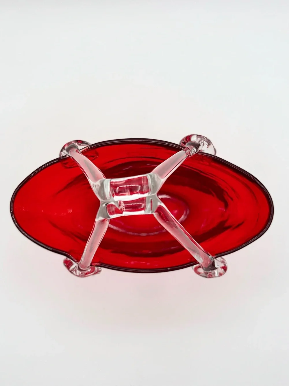 Design Society Ruby Red Glass Purse Vase